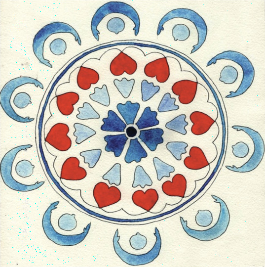 peinture symbolique cercle restauratif
