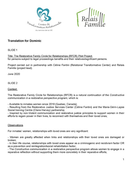 Fichier:Restorative Family Circle for Relationships project translation for Dominic .pdf